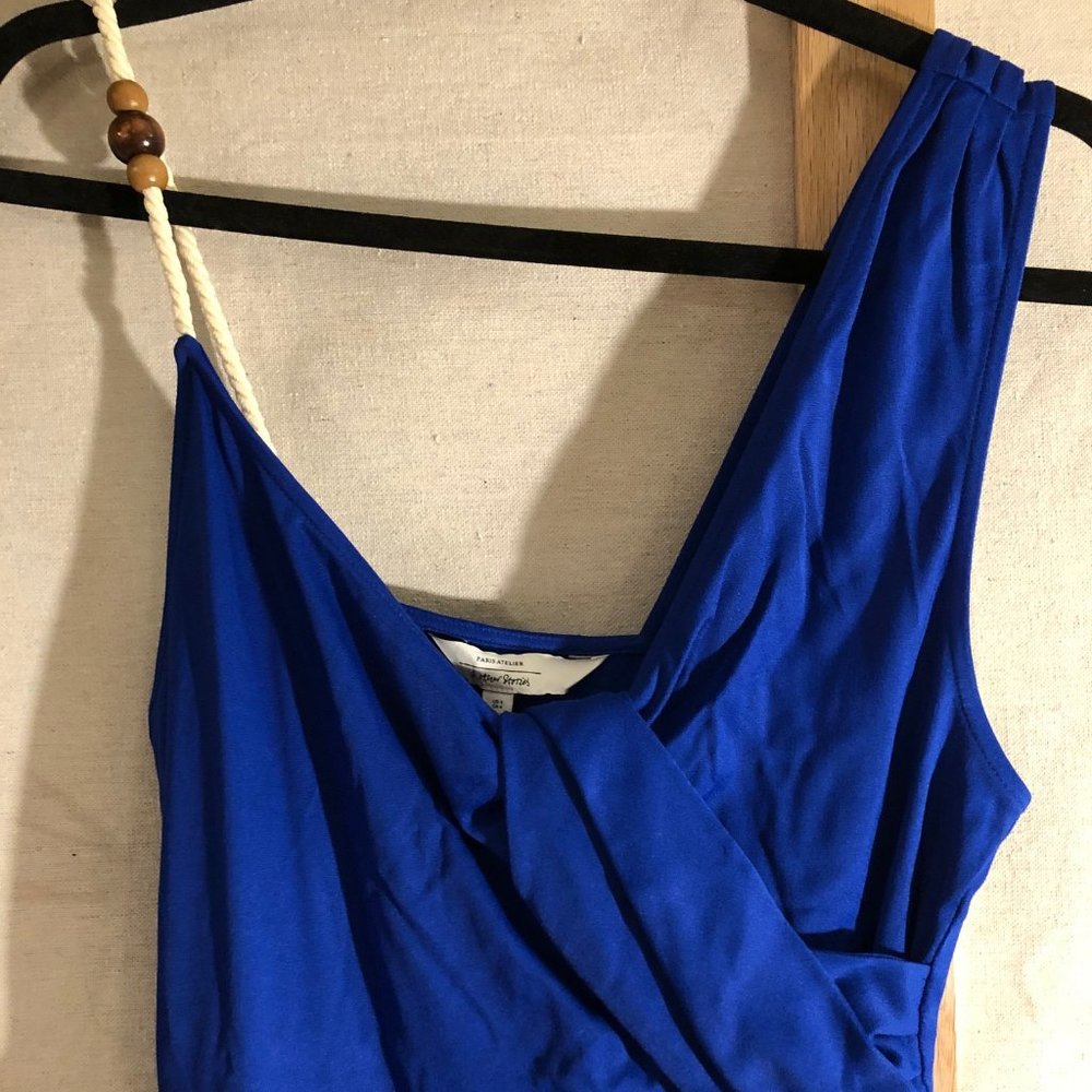 NWT Rope Strap Draped Mini Dress - Picture 2 of 6